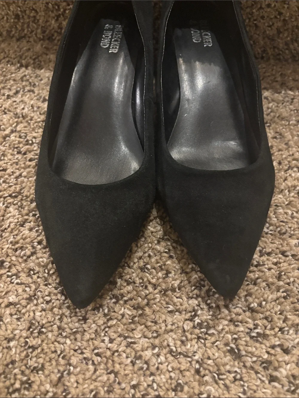 Bleecker & Bond Black Pointed Toe Pumps